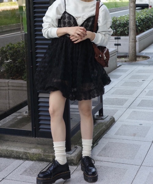 jumelle（ジュメロ）の「チュールローズビスチェ（その他トップス・レディース・ベージュ/ブラック・FREE）」の20枚目の写真