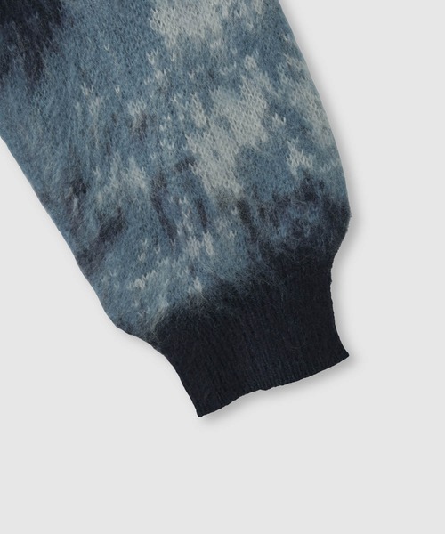 NAVY(ネイビー)の「nAvy モヘヤタッチマーブルニット(ニット/セーター・メンズ・ブルー系その他/ネイビー系/ベージュ系その他・S/M/L/XL)」の5枚目の写真
