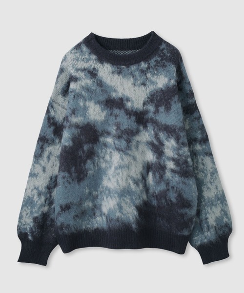NAVY(ネイビー)の「nAvy モヘヤタッチマーブルニット(ニット/セーター・メンズ・ブルー系その他/ネイビー系/ベージュ系その他・S/M/L/XL)」の16枚目の写真