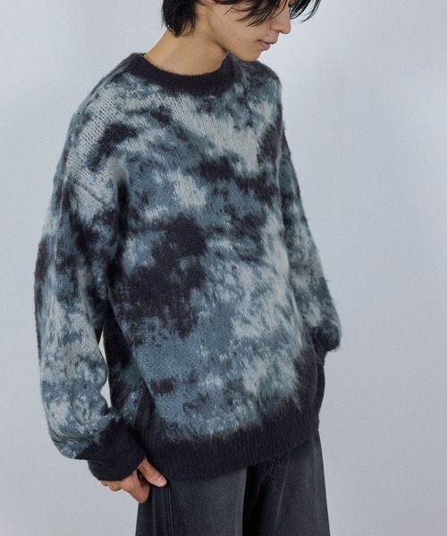 NAVY(ネイビー)の「nAvy モヘヤタッチマーブルニット(ニット/セーター・メンズ・ブルー系その他/ネイビー系/ベージュ系その他・S/M/L/XL)」の10枚目の写真