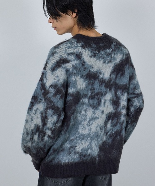 NAVY(ネイビー)の「nAvy モヘヤタッチマーブルニット(ニット/セーター・メンズ・ブルー系その他/ネイビー系/ベージュ系その他・S/M/L/XL)」の11枚目の写真