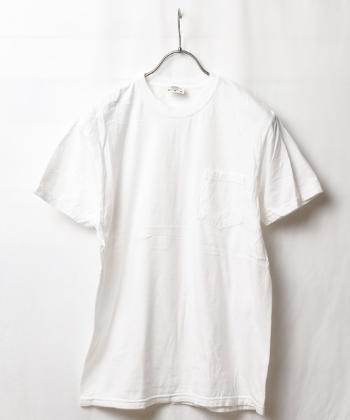 comfort colors(コンフォートカラーズ)の「【RES】【COMFORT COLORS】6.1oz ガーメントダイポケットTシャツ(Tシャツ/カットソー・メンズ・スミクロ/ホワイト・LARGE/MEDIUM/X-LARGE)」の2枚目の写真