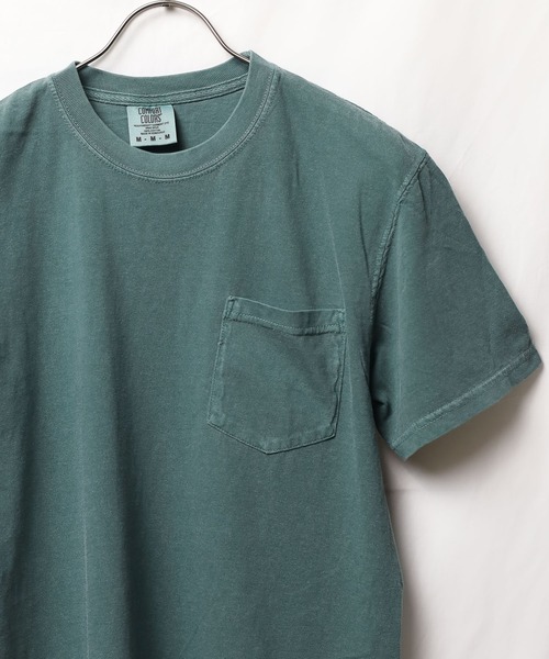 comfort colors(コンフォートカラーズ)の「【RES】【COMFORT COLORS】6.1oz ガーメントダイポケットTシャツ(Tシャツ/カットソー・メンズ・スミクロ/ホワイト・LARGE/MEDIUM/X-LARGE)」の3枚目の写真