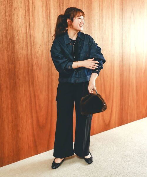 le.coeur blanc（ルクールブラン）の「エコファー2WAYショルダー（ショルダーバッグ・レディース・グレイッシュベージュ/ブラウン・FREE）」の10枚目の写真