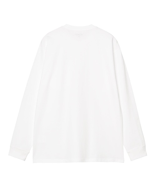 Carhartt WIP(カーハートダブリューアイピー)の「Carhartt WIP/カーハートダブリューアイピー POCKET HEART T-SHIRT 長袖Tシャツ/ロンT I035300(Tシャツ/カットソー・メンズ・ブラック×レッド/ホワイト×レッド/ホワイト×ブラック/ブラック・S/L/M/XL)」の8枚目の写真