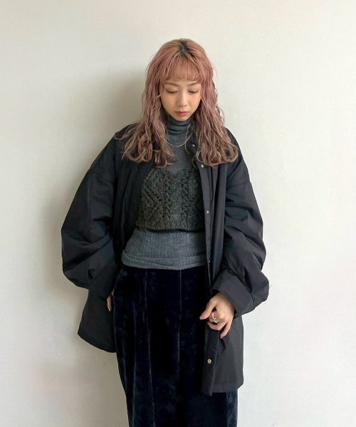 アンヌーク anuke ✳︎ パディングボタンシャツ anuke（アンヌーク