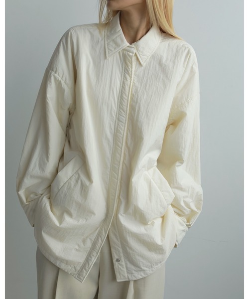 anuke（アンヌーク）の「Padding Botton Shirts（シャツ/ブラウス・レディース・アイボリー/ブラック・FREE）」の7枚目の写真
