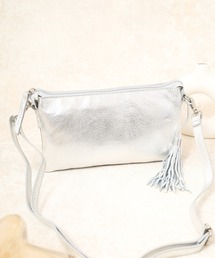 お財布ショルダー」に該当するシルバー/銀色系のレディース