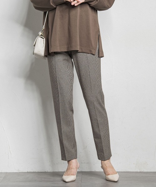 LAUTREAMONT(ロートレアモン)の「両面起毛テーパードパンツ≪洗える/セットアップ対応≫(その他パンツ・レディース・オフホワイト/ブラック/ベージュ/ブラウン系その他・7号/9号/11号)」の3枚目の写真