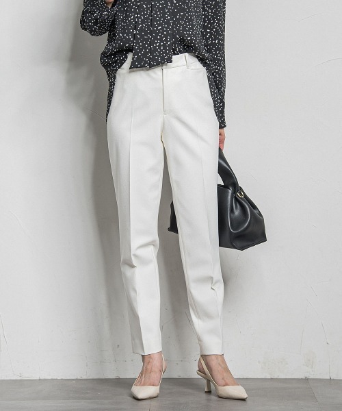 LAUTREAMONT(ロートレアモン)の「両面起毛テーパードパンツ≪洗える/セットアップ対応≫(その他パンツ・レディース・オフホワイト/ブラック/ベージュ/ブラウン系その他・7号/9号/11号)」の2枚目の写真