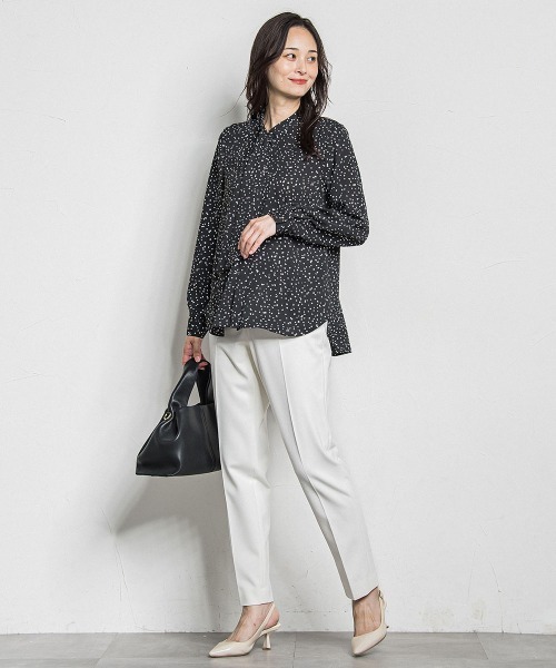 LAUTREAMONT(ロートレアモン)の「両面起毛テーパードパンツ≪洗える/セットアップ対応≫(その他パンツ・レディース・オフホワイト/ブラック/ベージュ/ブラウン系その他・7号/9号/11号)」の15枚目の写真