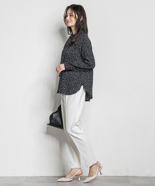 LAUTREAMONT(ロートレアモン)の「両面起毛テーパードパンツ≪洗える/セットアップ対応≫(その他パンツ・レディース・オフホワイト/ブラック/ベージュ/ブラウン系その他・7号/9号/11号)」の16枚目の写真