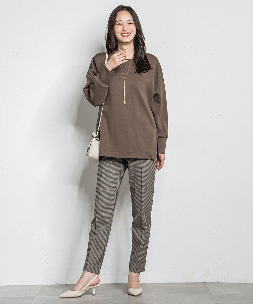 LAUTREAMONT(ロートレアモン)の「両面起毛テーパードパンツ≪洗える/セットアップ対応≫(その他パンツ・レディース・オフホワイト/ブラック/ベージュ/ブラウン系その他・7号/9号/11号)」の9枚目の写真