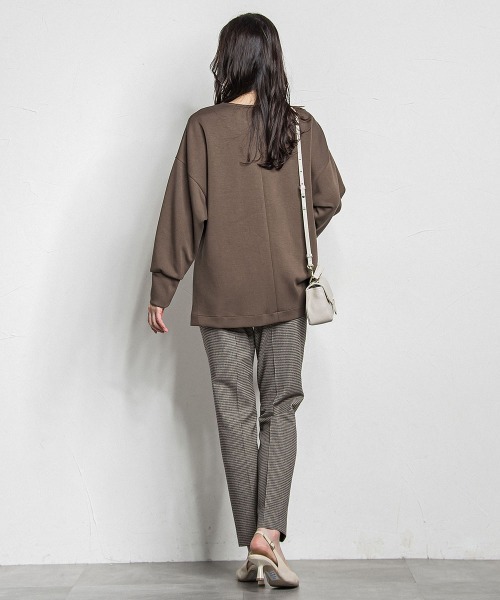 LAUTREAMONT(ロートレアモン)の「両面起毛テーパードパンツ≪洗える/セットアップ対応≫(その他パンツ・レディース・オフホワイト/ブラック/ベージュ/ブラウン系その他・7号/9号/11号)」の10枚目の写真