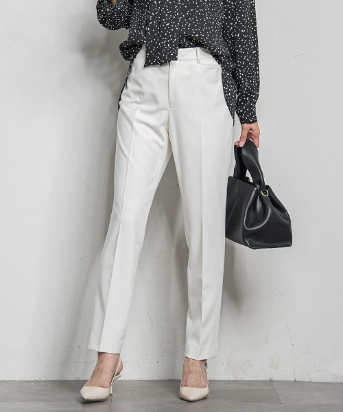 LAUTREAMONT(ロートレアモン)の「両面起毛テーパードパンツ≪洗える/セットアップ対応≫(その他パンツ・レディース・オフホワイト/ブラック/ベージュ/ブラウン系その他・7号/9号/11号)」の13枚目の写真