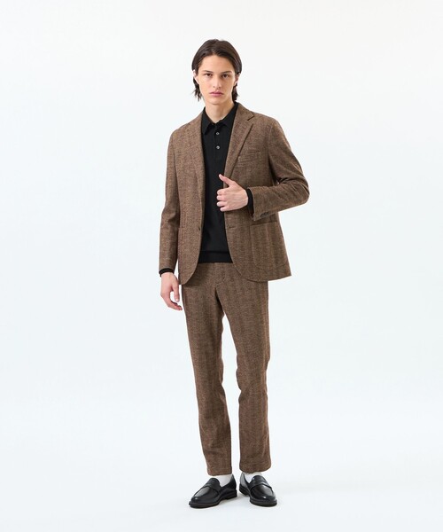 MACKINTOSH PHILOSOPHY(マッキントッシュ フィロソフィー)の「テーラードジャージー パンツ EMMETEXヘリンボン(その他パンツ・メンズ・ネイビー・40/38)」の2枚目の写真