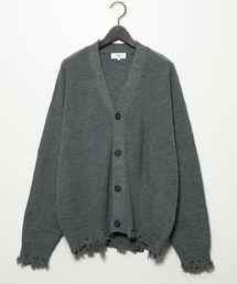 NOZOMI ISHIGURO ダメージニット カーディガン グレー 楽天市場】クロスワッペンダメージユニセックスカーディガン／ノエミー