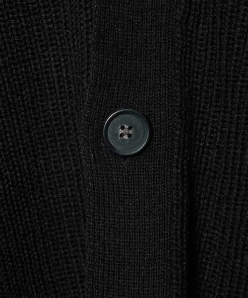 AH ABAHOUSE（エーエイチアバハウス）の「【AH ABAHOUSE】畦編み ダメージニットカーディガン（カーディガン/ボレロ・メンズ・グレー/ブラック/ホワイト・46/48）」の9枚目の写真