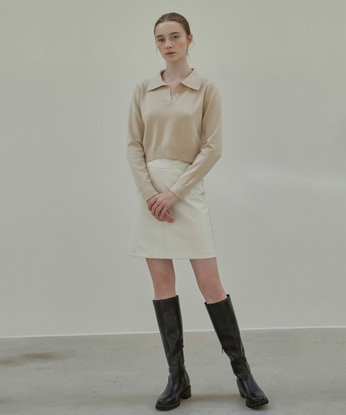 NICK&NICOLE(ニックアンドニコール)の「LEATHER MINI SKIRT_IVORY(スカート・レディース・その他・MEDIUM/SMALL)」の5枚目の写真
