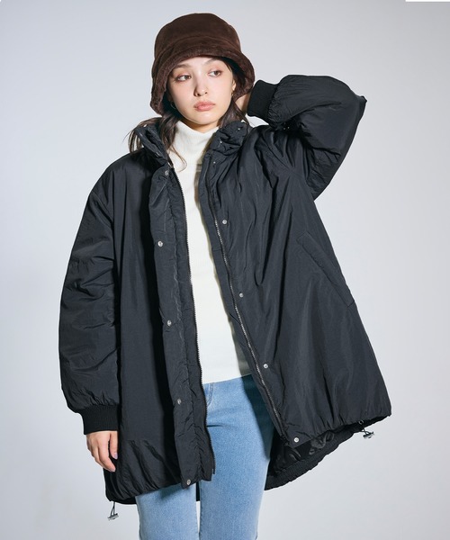coca(coca)(コカ)の「中綿ロングブルゾン(ブルゾン・レディース・アイボリー/ブラック/カーキ・L/M)」の10枚目の写真