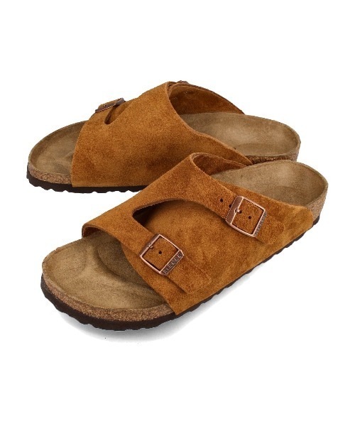 BIRKENSTOCK(ビルケンシュトック)の「BIRKENSTOCK ZURICH SUEDE LEATHER -NARROW- / ビルケンシュトック チューリッヒ スエードレザー ナローフィット(サンダル・レディース・ブラウン系その他/ブラック・36/39)」の2枚目の写真