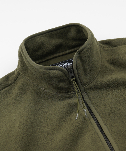FLEECE ZIP UP JACKET _ OLIVE（その他アウター）｜FRIZMWORKS（フ