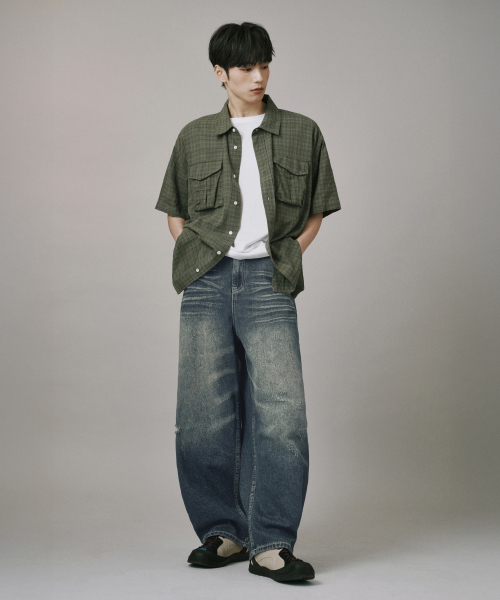 Verdnt(バーダント)の「スレッチウォッシュバルーンデニムパンツ【サンドインディゴ】(デニムパンツ・レディース・インディゴブルー・SMALL/MEDIUM/LARGE/X-LARGE)」の5枚目の写真