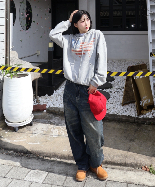 Verdnt(バーダント)の「スレッチウォッシュバルーンデニムパンツ【サンドインディゴ】(デニムパンツ・レディース・インディゴブルー・SMALL/MEDIUM/LARGE/X-LARGE)」の9枚目の写真