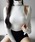 me+em select�i�~�[���Z���N�g�j�́u�y �����N�� �^ 2�_�Z�b�g �z�n�C�l�b�N�m�[�X���[�u�g�b�v�X �{ �V���[�g�J�[�f�B�K�� SET �^ high neck nosleeve tops + short cardigan SET�i�A���T���u���j�v�b�z���C�g