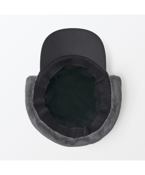 無印良品（ムジルシリョウヒン）の「吸湿発熱中わた表面撥水耳当て付き　キャップ（キャップ・レディース・ベージュ/ブラック・57.5-59cm）」の17枚目の写真