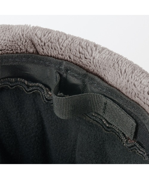 無印良品（ムジルシリョウヒン）の「吸湿発熱中わた表面撥水耳当て付き　キャップ（キャップ・レディース・ベージュ/ブラック・57.5-59cm）」の7枚目の写真