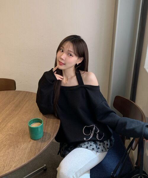 ROSEFRANTZ（ロゼフランツ）の「Eyelet Strap Open Sweatshirt [Black]（スウェット・レディース・ブラック・OS）」の16枚目の写真