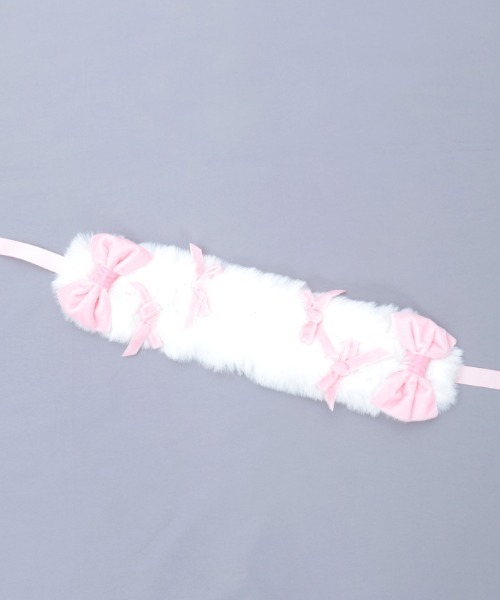 Chalmiere（シャルミエール）の「ファーヘッドドレス（その他ヘアアクセサリー・レディース・ピンク/ブラック/ワイン・FREE）」の7枚目の写真