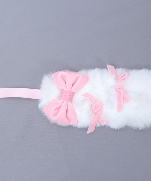 Chalmiere（シャルミエール）の「ファーヘッドドレス（その他ヘアアクセサリー・レディース・ピンク/ブラック/ワイン・FREE）」の9枚目の写真