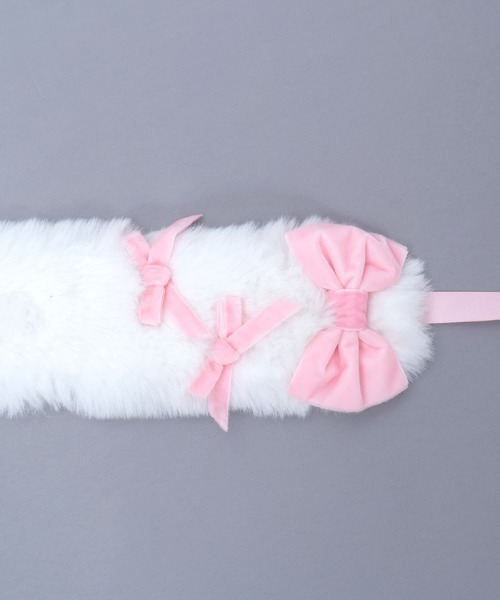 Chalmiere（シャルミエール）の「ファーヘッドドレス（その他ヘアアクセサリー・レディース・ピンク/ブラック/ワイン・FREE）」の10枚目の写真