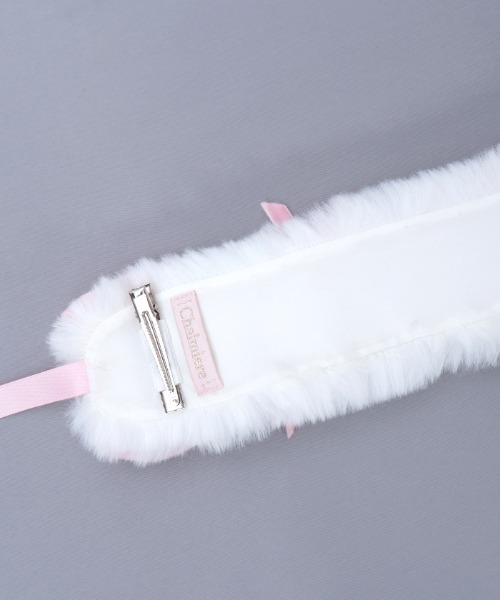 Chalmiere（シャルミエール）の「ファーヘッドドレス（その他ヘアアクセサリー・レディース・ピンク/ブラック/ワイン・FREE）」の11枚目の写真