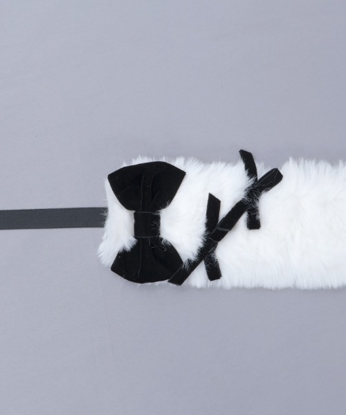 Chalmiere（シャルミエール）の「ファーヘッドドレス（その他ヘアアクセサリー・レディース・ピンク/ブラック/ワイン・FREE）」の21枚目の写真