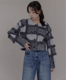 レディースのノーカラージャケット（ドット柄）ファッション通販