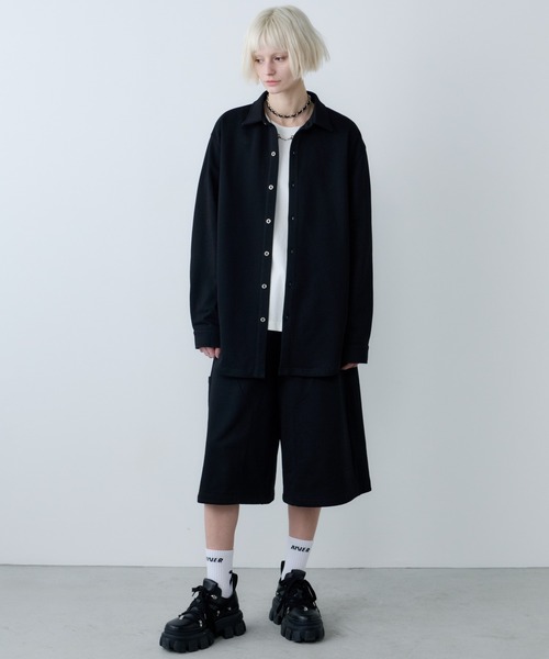 AFF AIVER（エイエフエフアイバー）の「AFF AIVER　ドライスウェットロングシャツ（シャツ/ブラウス・メンズ・ブラック/ライトグレー/グレー・LARGE/MEDIUM/SMALL）」の17枚目の写真