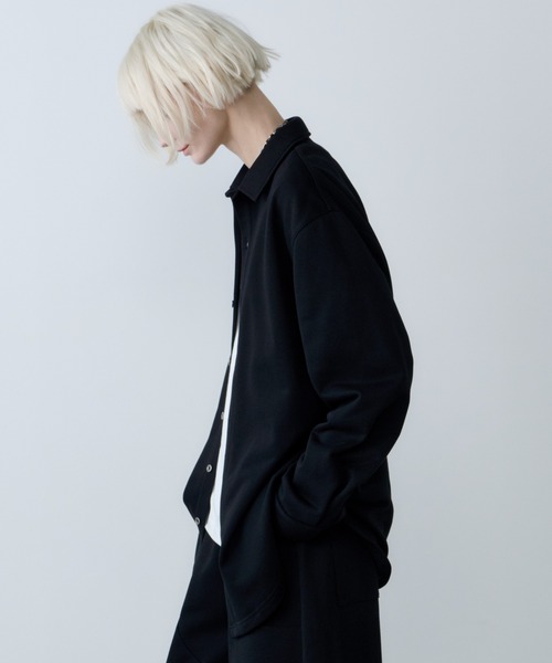 AFF AIVER（エイエフエフアイバー）の「AFF AIVER　ドライスウェットロングシャツ（シャツ/ブラウス・メンズ・ブラック/ライトグレー/グレー・LARGE/MEDIUM/SMALL）」の5枚目の写真