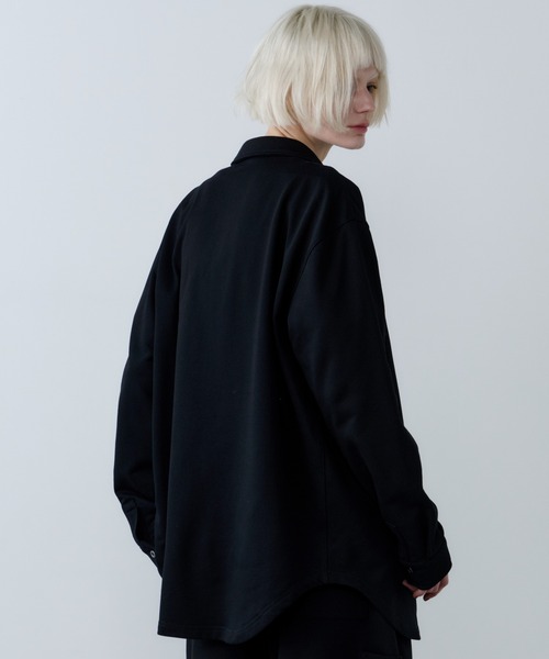 AFF AIVER（エイエフエフアイバー）の「AFF AIVER　ドライスウェットロングシャツ（シャツ/ブラウス・メンズ・ブラック/ライトグレー/グレー・LARGE/MEDIUM/SMALL）」の6枚目の写真