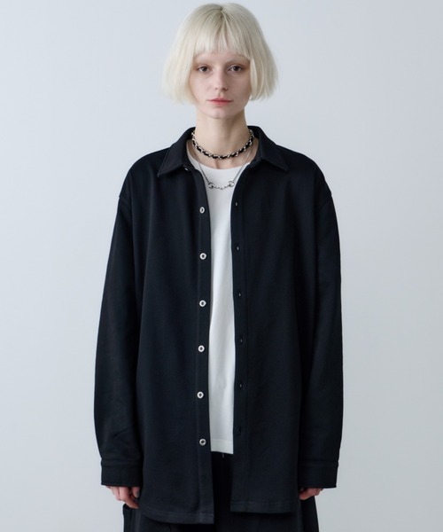 AFF AIVER（エイエフエフアイバー）の「AFF AIVER　ドライスウェットロングシャツ（シャツ/ブラウス・メンズ・ブラック/ライトグレー/グレー・LARGE/MEDIUM/SMALL）」の9枚目の写真