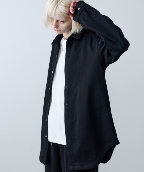 AFF AIVER（エイエフエフアイバー）の「AFF AIVER　ドライスウェットロングシャツ（シャツ/ブラウス・メンズ・ブラック/ライトグレー/グレー・LARGE/MEDIUM/SMALL）」の11枚目の写真