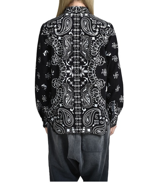 JUN/NAKAYAMA(ジュンナカヤマ)の「PAISLEY SHIRTS(シャツ/ブラウス・メンズ・オリーブ/ブラック・46/48)」の4枚目の写真