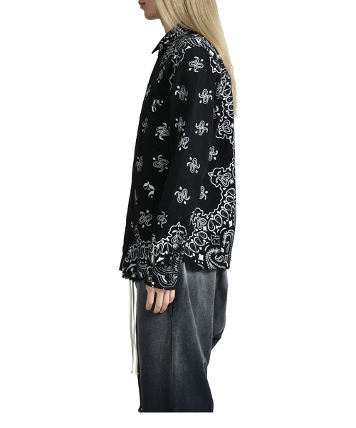 JUN/NAKAYAMA(ジュンナカヤマ)の「PAISLEY SHIRTS(シャツ/ブラウス・メンズ・オリーブ/ブラック・46/48)」の5枚目の写真