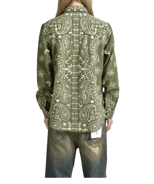 JUN/NAKAYAMA(ジュンナカヤマ)の「PAISLEY SHIRTS(シャツ/ブラウス・メンズ・オリーブ/ブラック・46/48)」の9枚目の写真