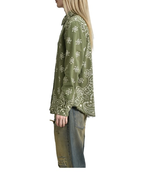 JUN/NAKAYAMA(ジュンナカヤマ)の「PAISLEY SHIRTS(シャツ/ブラウス・メンズ・オリーブ/ブラック・46/48)」の10枚目の写真