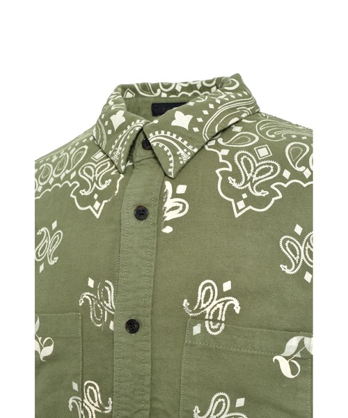 JUN/NAKAYAMA(ジュンナカヤマ)の「PAISLEY SHIRTS(シャツ/ブラウス・メンズ・オリーブ/ブラック・46/48)」の12枚目の写真