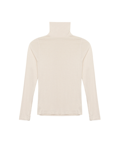 NICK&NICOLE（ニックアンドニコール）の「[ESSENTIAL] MINIMAL SPAN TURTLENECK_CREAM（Tシャツ/カットソー・レディース・その他・FREE）」の4枚目の写真