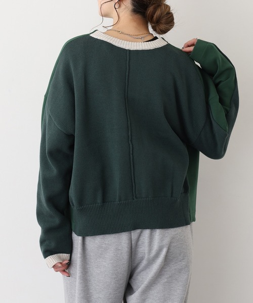 A.N.L(エーエヌエル レーベル)の「A.N.L 2WAYカーディガン(カーディガン/ボレロ・レディース・アイボリー/ブラック/グリーン・38)」の22枚目の写真